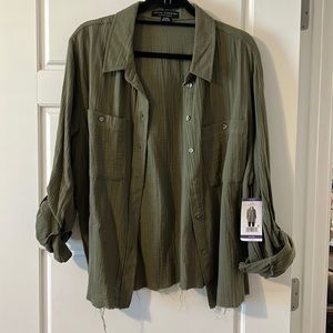 Gauze Button Down